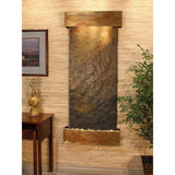 Adagio Indoor Waterfall, Wall-Mounted with Light | 69" x 30" | Inspiration Falls