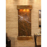 Adagio Indoor Waterfall, Wall-Mounted with Light | 69" x 30" | Inspiration Falls