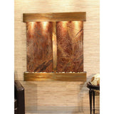 Adagio Indoor Waterfall, Wall-Mounted with Light | 24.25" x 50" | Aspen Falls