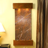 Adagio Indoor Waterfall, Wall-Mounted with Light | 54" x 25" | Cascade Springs