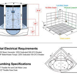 Maya Bath Black Valencia Steam Shower (114)