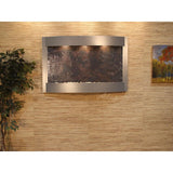 Adagio Indoor Waterfall, Wall-Mounted with Light | 35" x 54" | Calming Waters