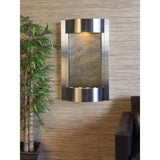 Adagio Indoor Waterfall, Wall-Mounted with Light | 36" x 21" | Serene Waters