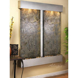 Adagio Indoor Waterfall, Wall-Mounted with Light | 40.25" x 61" | Cottonwood Falls