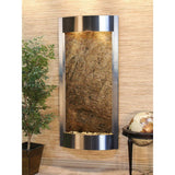 Adagio Indoor Waterfall, Wall-Mounted with Light | 69" x 32" | Pacifica Waters