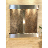 Adagio Indoor Waterfall, Wall-Mounted with Light | 24.25" x 50" | Aspen Falls