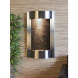 Adagio Indoor Waterfall, Wall-Mounted with Light | 36" x 21" | Serene Waters