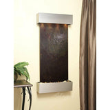 Adagio Indoor Waterfall, Wall-Mounted with Light | 54" x 25" | Cascade Springs