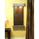 Adagio Indoor Waterfall, Wall-Mounted with Light | 54" x 25" | Cascade Springs