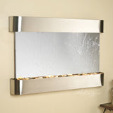 Adagio Indoor Waterfall, Wall-Mounted with Light | 35" x 52" | Sunrise Springs