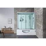 Maya Bath White Platinum Catania Steam Shower - Right (105)