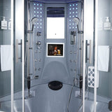 Maya Bath Grey Platinum Superior Steam Shower (103)