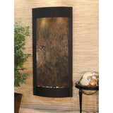 Adagio Indoor Waterfall, Wall-Mounted with Light | 69" x 32" | Pacifica Waters