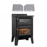 Drolet Bistro Wood Burning Cook Stove DB04815 + Free Cooking Plates