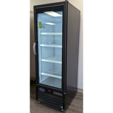 Valpro VP1R-23M, One Full Glass Door 26.8" Merchandiser Refrigerator, Black Exterior, 23 cu.ft.