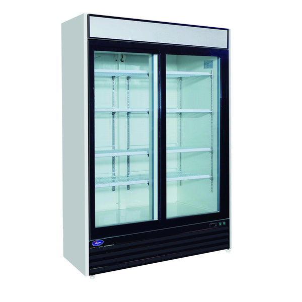 Valpro VP2R-48LHC, Two Sliding Glass Door 54" Merchandiser Refrigerator, 48 cu.ft.