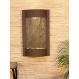 Adagio Indoor Waterfall, Wall-Mounted with Light | 36" x 21" | Serene Waters