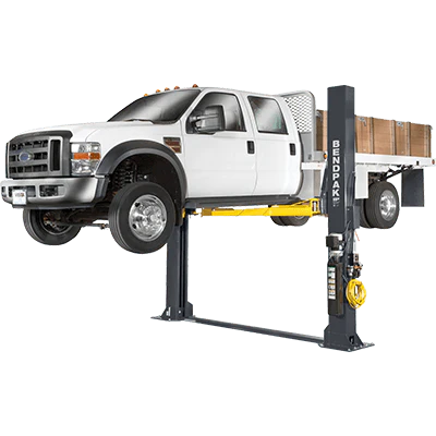 BendPak XPR-12FDL 2-Post Car Lift 12,000 Lb. Capacity, Floorplate, Direct-Drive Triple-Telescoping Arms - 5175403