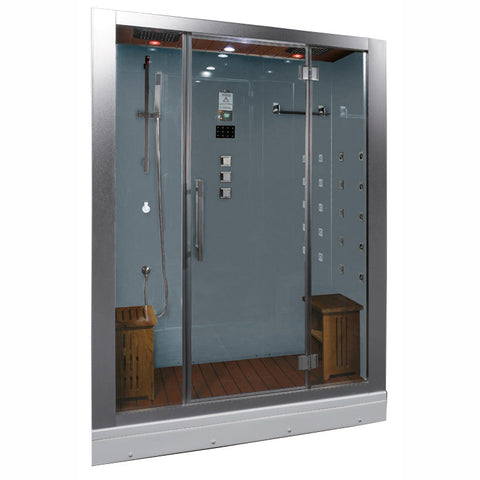 Platinum 2 Person Steam Shower in White | 59” x 32” x 87” DZ-972-1F8-White