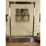 Adagio Indoor Waterfall, Freestanding, Metal with Light | 96" x 60" | Grandeur River