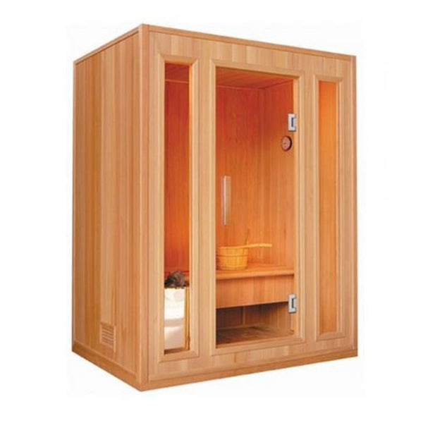 SunRay 3 Person Southport Traditional Steam Sauna (HL300SN) (75"H x 69"W x 47"D)