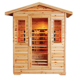 SunRay 4 Person Outdoor Cayenne Infrared Sauna (HL400D) (83"H x 72"W x 52"D)