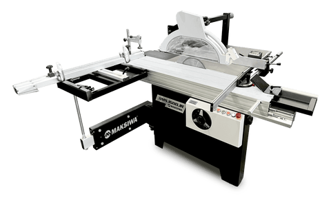 Maksiwa Sliding Panel Table Saw, Single Phase, Power and Precision with a Small Footprint - BMS.1600.IR