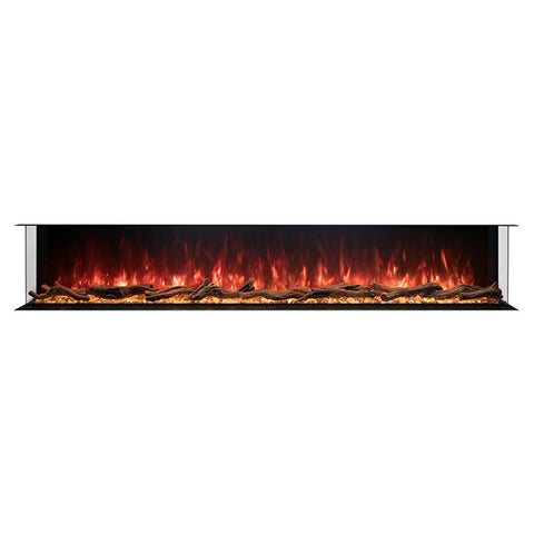 Modern Flames Landscape Pro Multi 96" Multi-Sided Built-In Electric Fireplace - LPM-9616