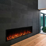 Modern Flames Landscape Pro Slim 80" Single-Sided Built-In Electric Fireplace - LPS-8014