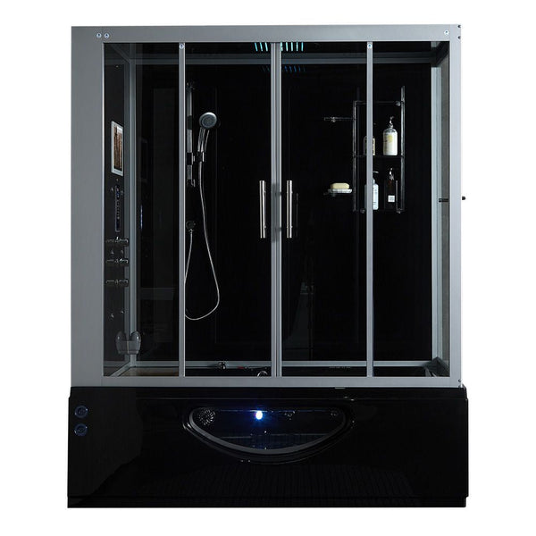 Maya Bath Black Platinum Catania Steam Shower - Left (110)