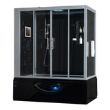 Maya Bath Black Platinum Catania Steam Shower - Left (110)