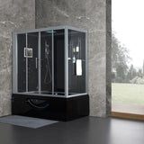 Maya Bath Black Platinum Catania Steam Shower - Left (110)