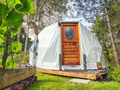 DELUXE | 4-Season Glamping Geodesic Dome Package | Phoenix Domes