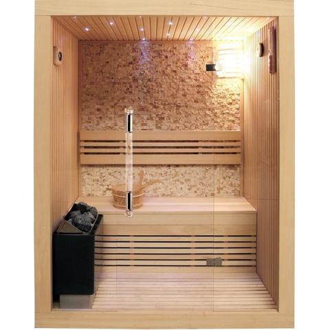 SunRay 2 Person Rockledge Luxury Traditional Steam Sauna (200LX) (75"H x 59"W x 42"D)