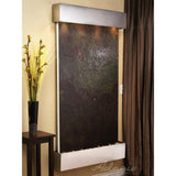 Adagio Indoor Waterfall, Wall-Mounted with Light | 40" x 74" | Summit Falls