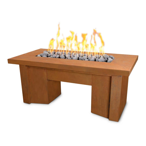 The Outdoor Plus Alameda Fire Table | Corten Steel